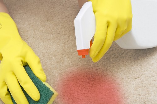 Professional office cleaning for a Roehampton workplace reception area