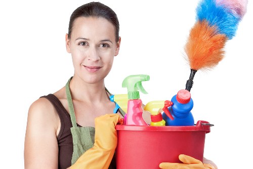 Gutter cleaning service on Roehampton residential property